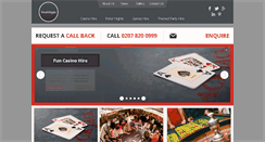 Desktop Screenshot of casinohire.co.uk